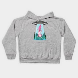 Axolotl Abduction Adventure Kids Hoodie